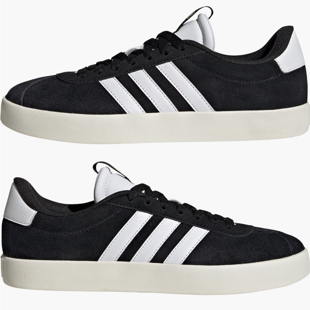 adidas Women's Black and White Sneakers